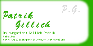 patrik gillich business card